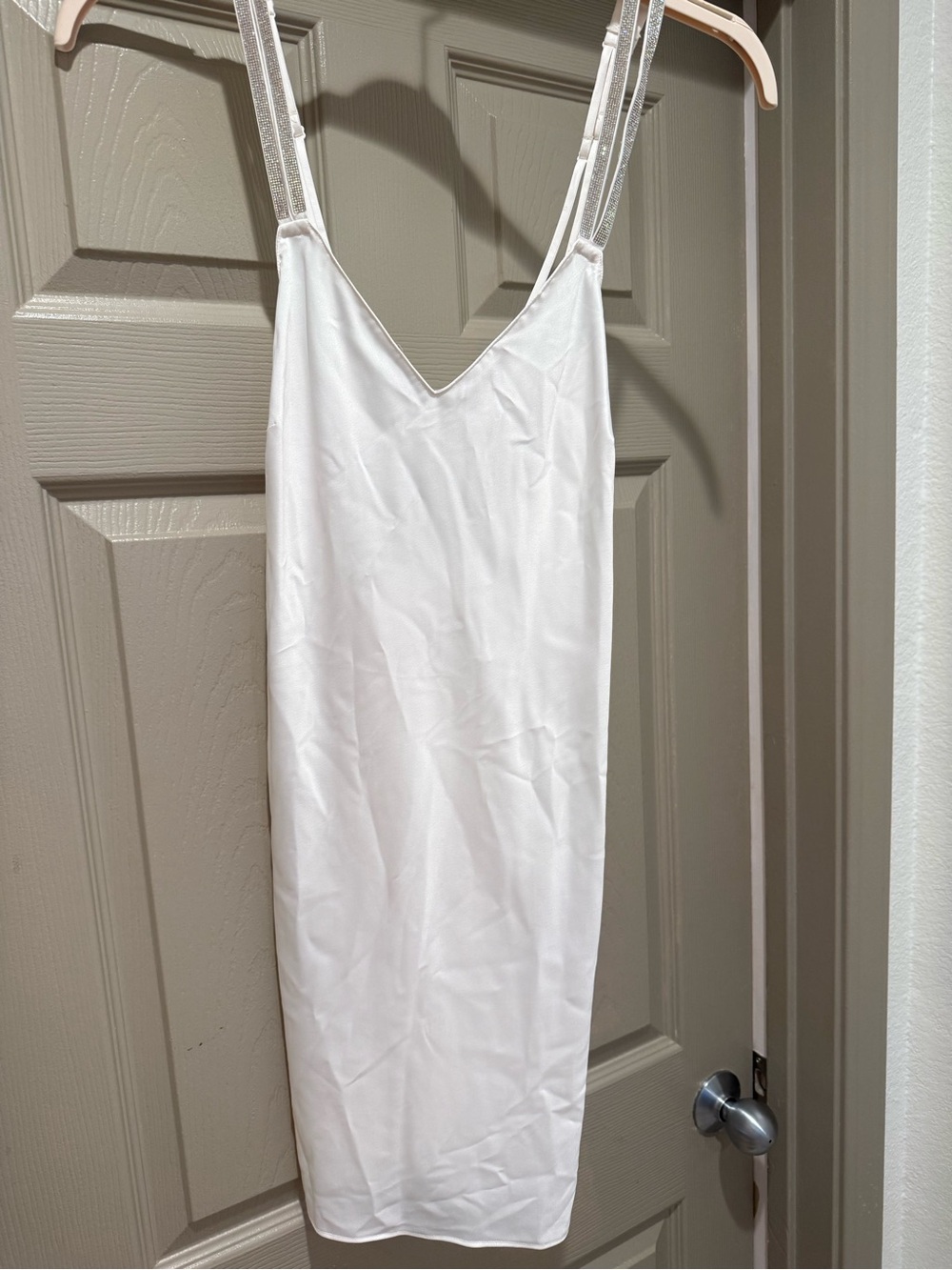 Victoria's Secret White Backless Slip Dress